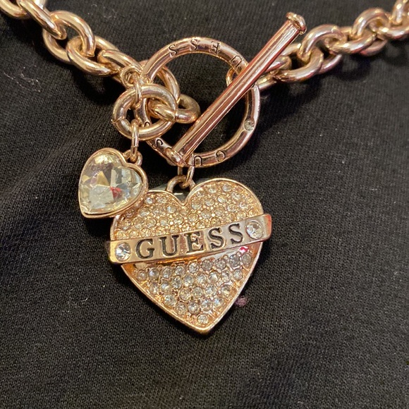 Gold Guess Logo Choker - Picture 3 of 3